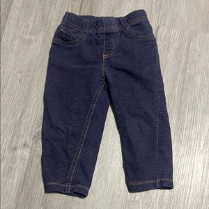 Carter's Blue Leggings with Elastic Waistband 24M